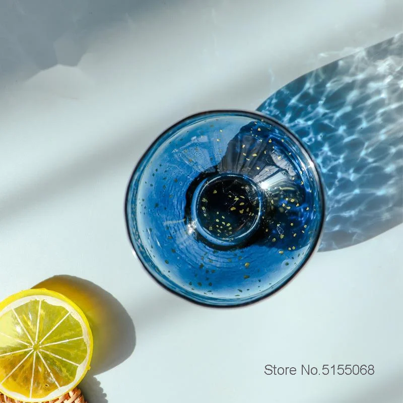 

Japan Starry Sky Shadow Wine Glass Hammer Artwork Colorful Lovers Lady Brandy Snifter Cafe Tea Coffee Mug Restaurant Water Cup