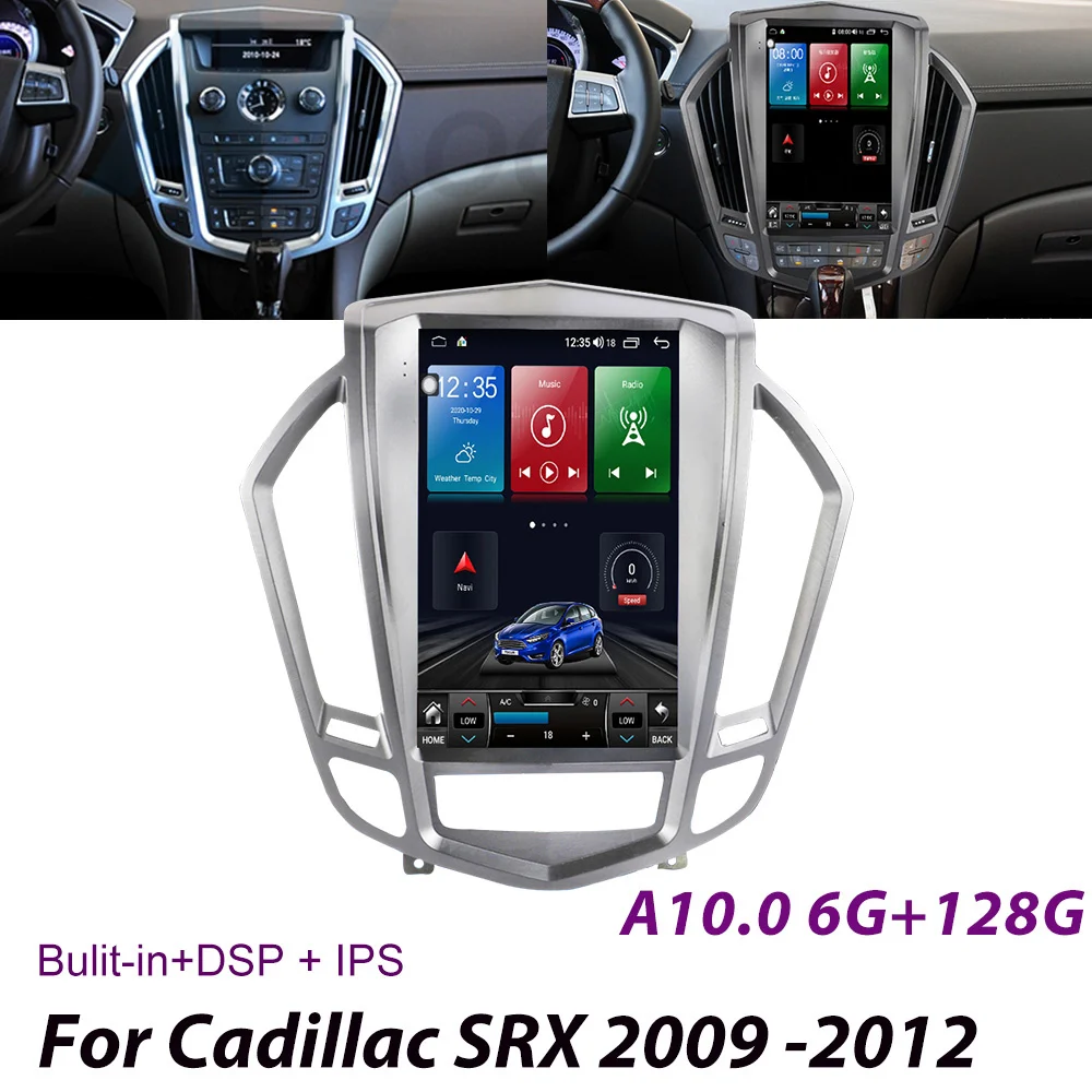 

Автомобильный видеостереоприемник, Мультимедийный MP3-плеер для Cadillac SRX 2009-2012, автомобильное радио, Android, 2 Din, GPS-навигация