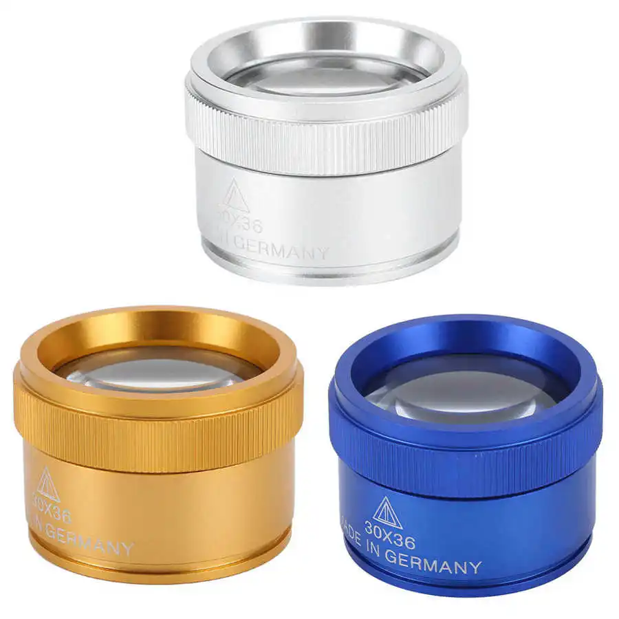 Ручное портативное увеличительное стекло 30X для идентификации товара инструмент