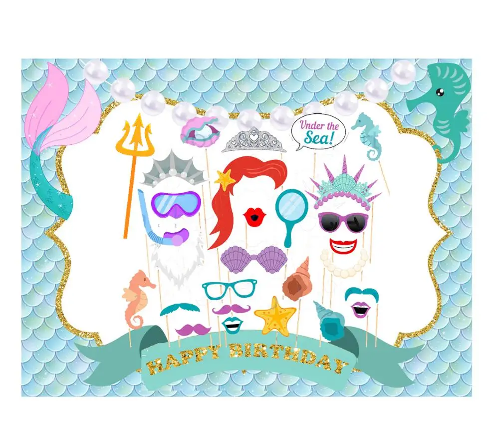 Реквизит для фотосъемки под морем вечерние реквизиты русалки украшения детского