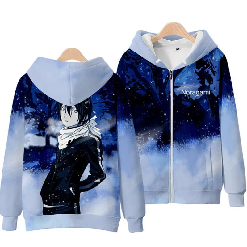 Костюм косплея Japan Anime Noragami: Ято, Ики Хиёри, Юкине, Эбису, Кофуку, Бисамон, Нора, Унисекс, 3D-худи с молнией и капюшоном.