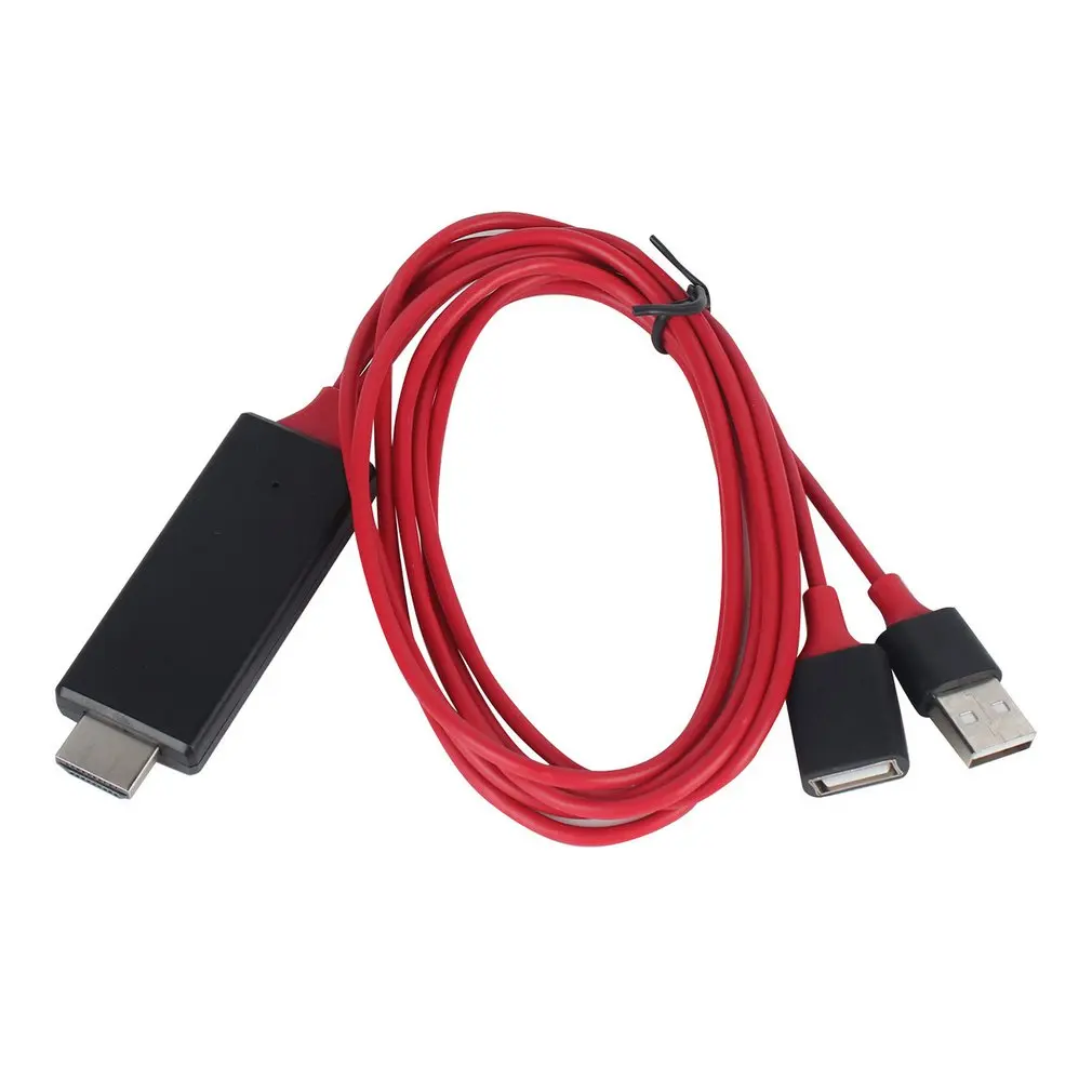 1080P HDTV адаптер HDMI кабель мужчина к USB 2 0 и женщина HD видео конвертер Код для iPhone