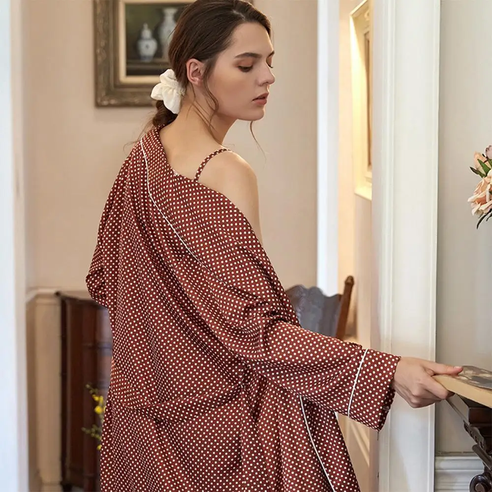 

SXTHAENOO Women Satin Sleepwear 3 Pieces Pyjamas Sexy Pajamas Sleep Lounge Pijama Silk Night Home Clothing Pajama Suit