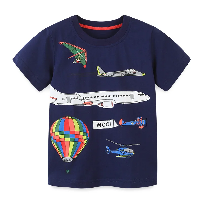 

VIDMID Baby boys T-Shirt Tops Short Sleeve boys Clothes Outfit Children T-Shirt Boys Clothes Summer transportation tops 1004 15