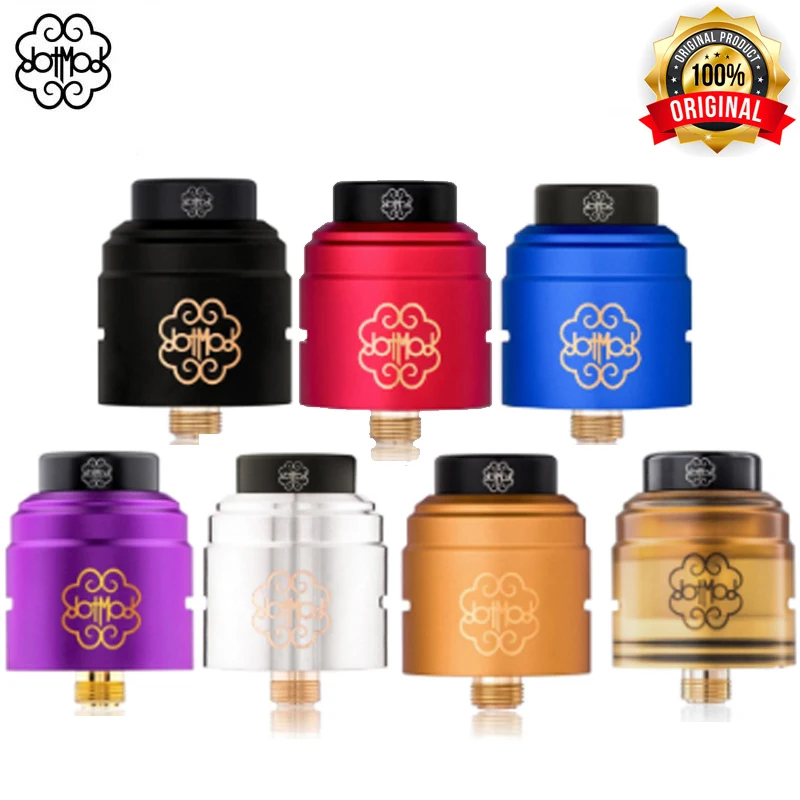 dotRDA 24 мм V1.5 RDA Dotmod RDA позолоченный атомайзер для электронных сигарет 510 резьба