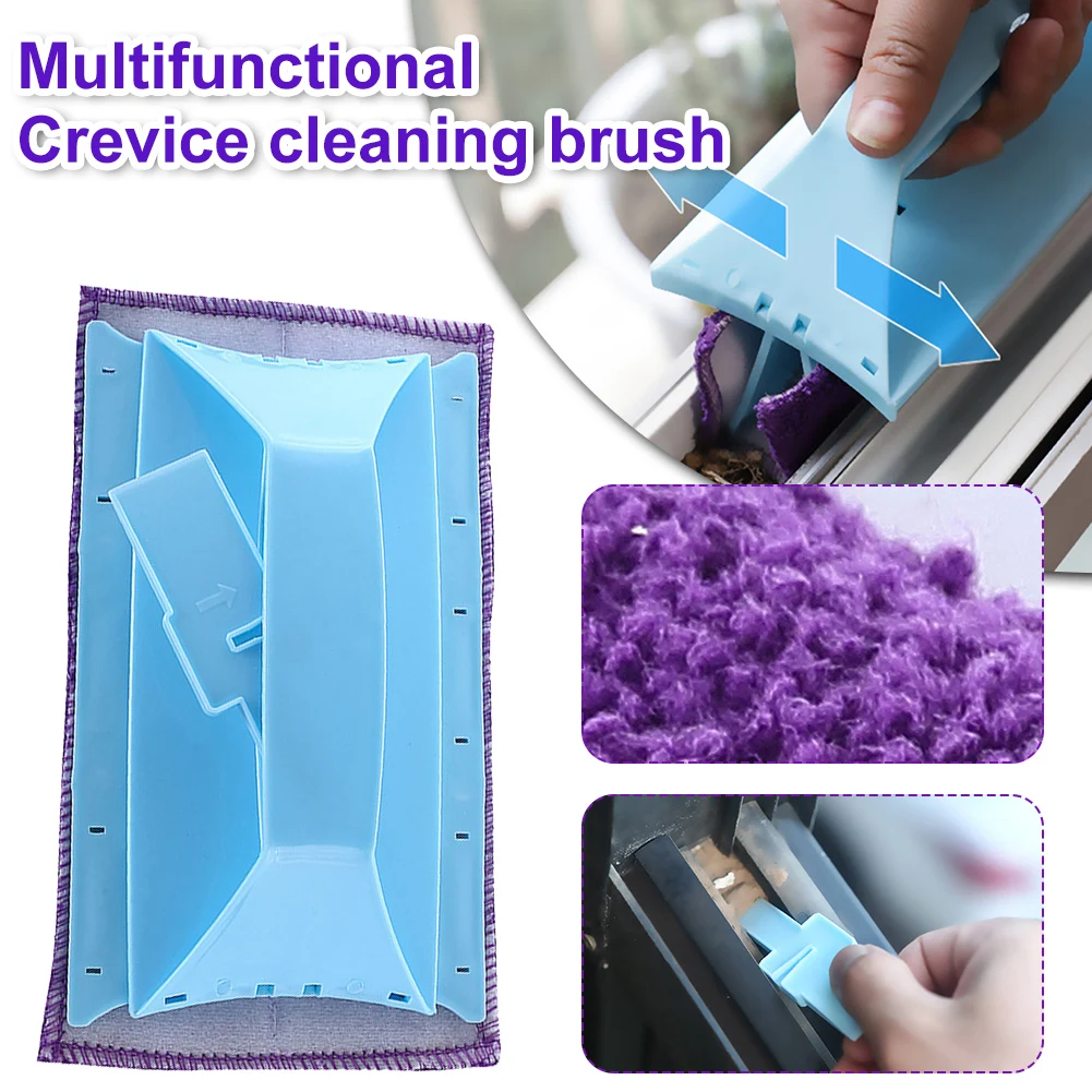 

Window Groove Cleaning Brush Set Handheld Foldable Brush Washing Windows Sill Gap Track Brush Cleaning Tools