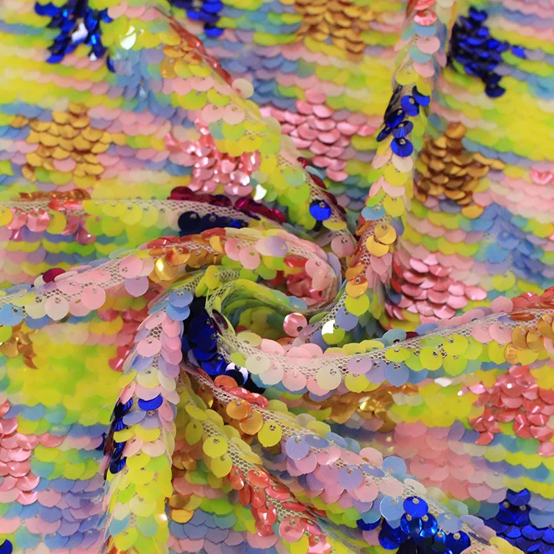 Топ Новинка пятиконечная звезда 5 мм блестящая многоцветная сетчатая ткань с