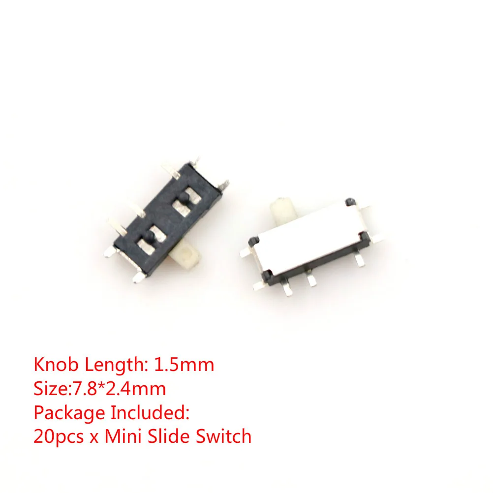 10/20/40/50 шт. переключатель On off Mini Slide Switch SS12d00 SK12D07 SS 12D00G3 SS22F32 MSK 12C01 07 SS23E04 SS12F15