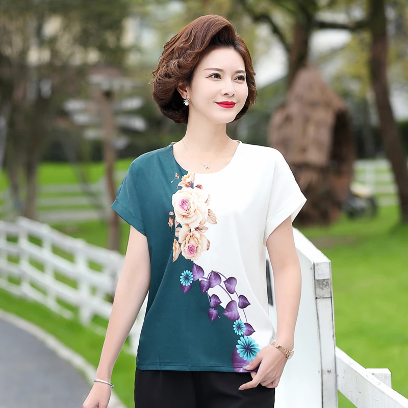 

Summer Women Silk Suits Floral Print Blouse Tops with Trousers Elegant Female Silk Shirt Two Pieces Wide Leg Pants Set