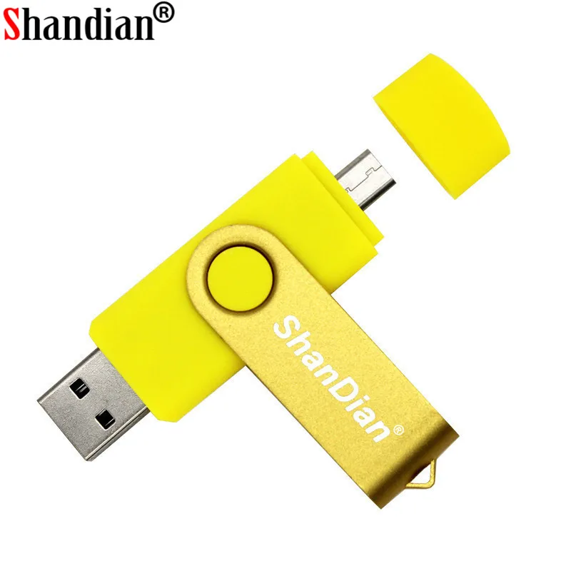 SHANDIANUsb 2 0 OTG USB флеш накопитель смартфон планшет ПК 4 ГБ 8 16 32 64 Гб 128 флешки реальная