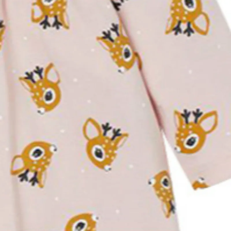 

Girls Birthday Party Dress 2021 New Autumn Baby Sweet Princess Cartoon Deer Head Solid Color Cotton Comfortable Loose Skirt