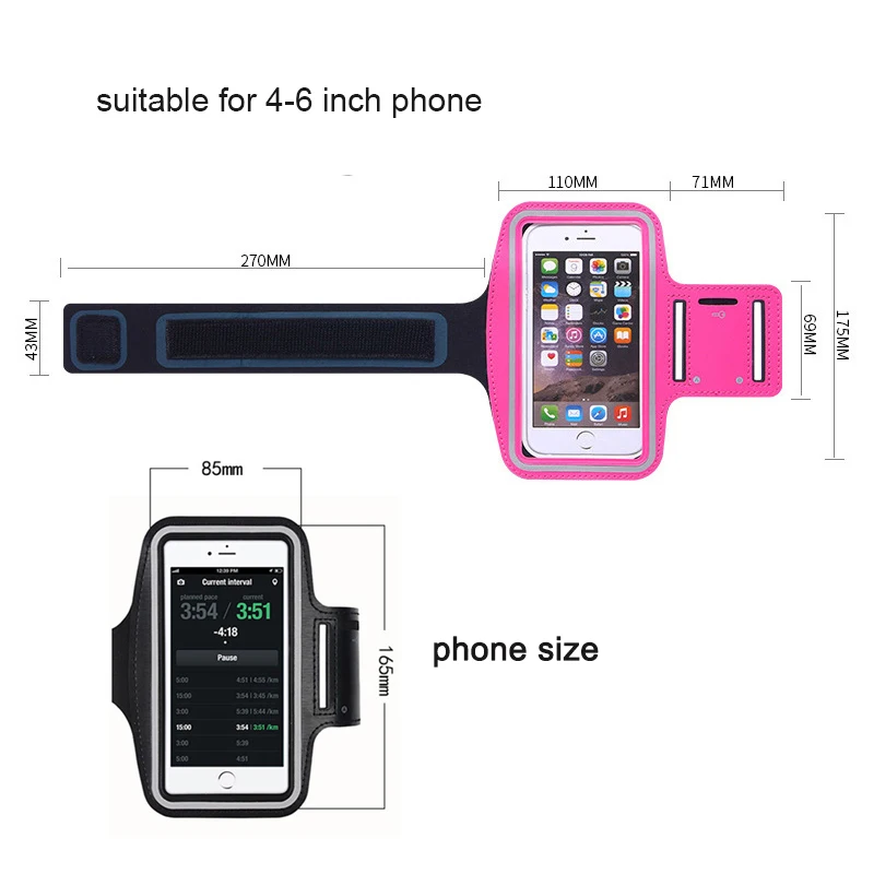 Спортивная сумка CWIKLES для телефона с сенсорным экраном водонепроницаемая