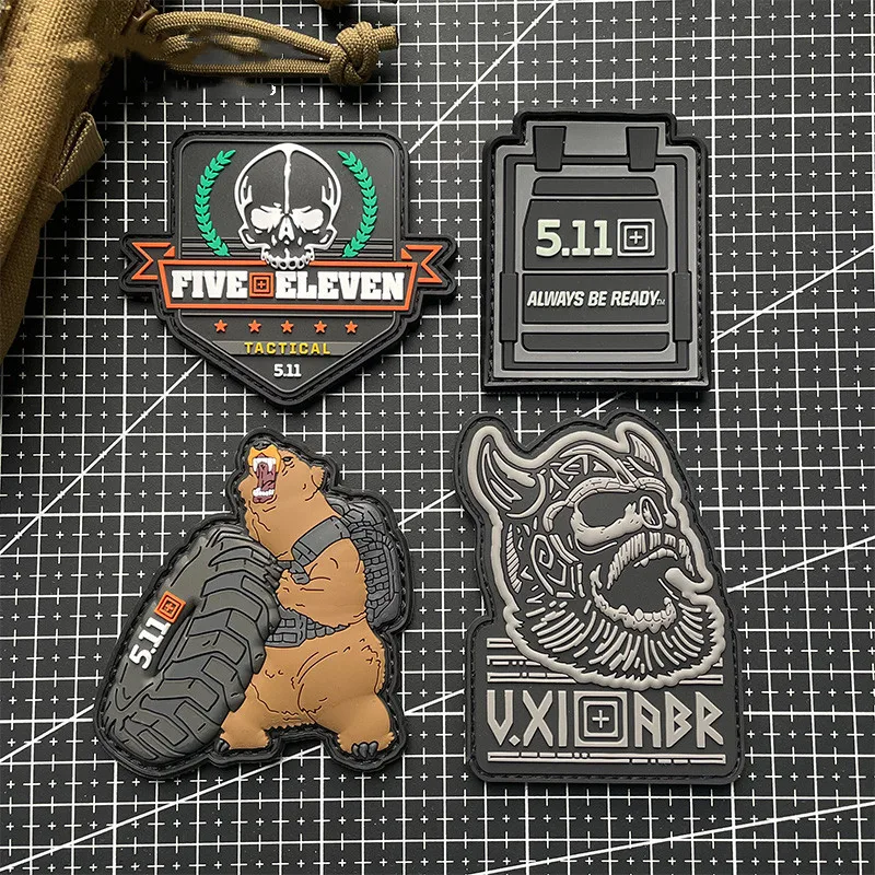 3D ПВХ 5 11 тактическая тренировочная нашивка на липучке рюкзак для одежды | Дом и