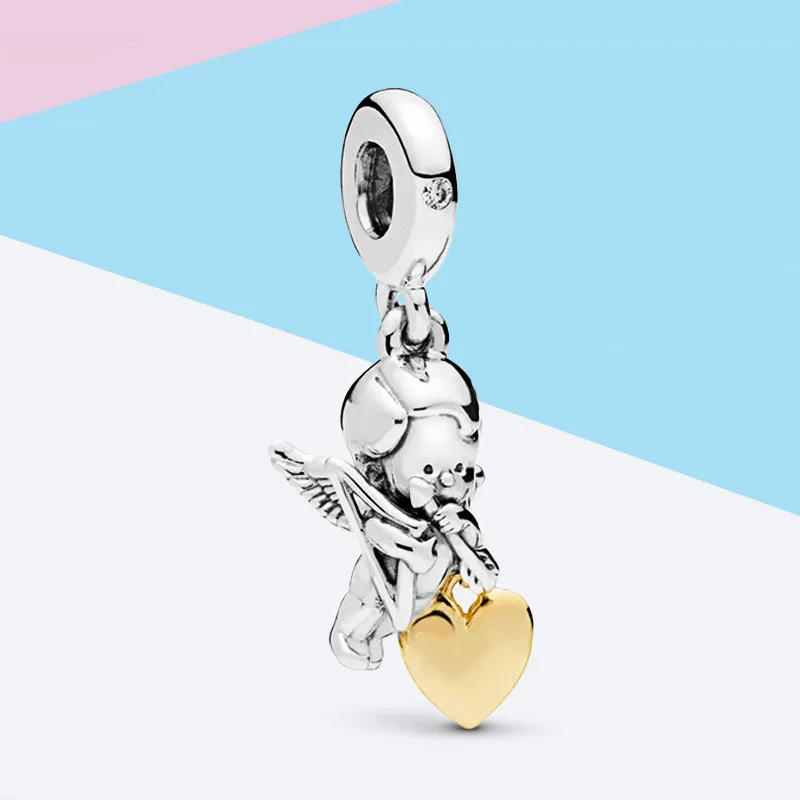 Новое поступление бусины Амулеты coдемонстрации Купидон для влюбленных серебро