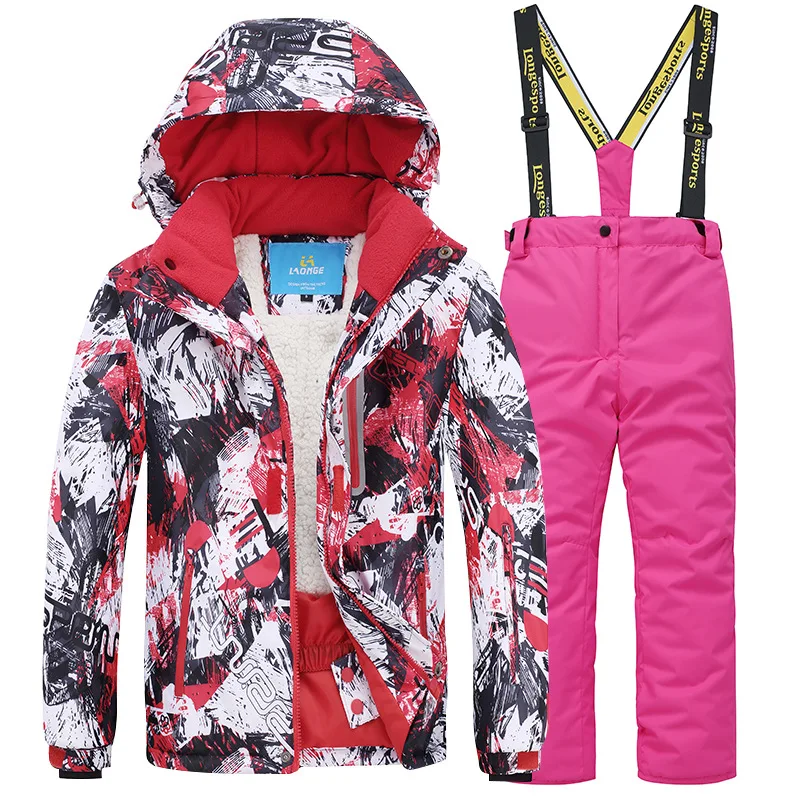 2019 новые зимние детские лыжные костюмы для девочек и мальчиков плотные теплые