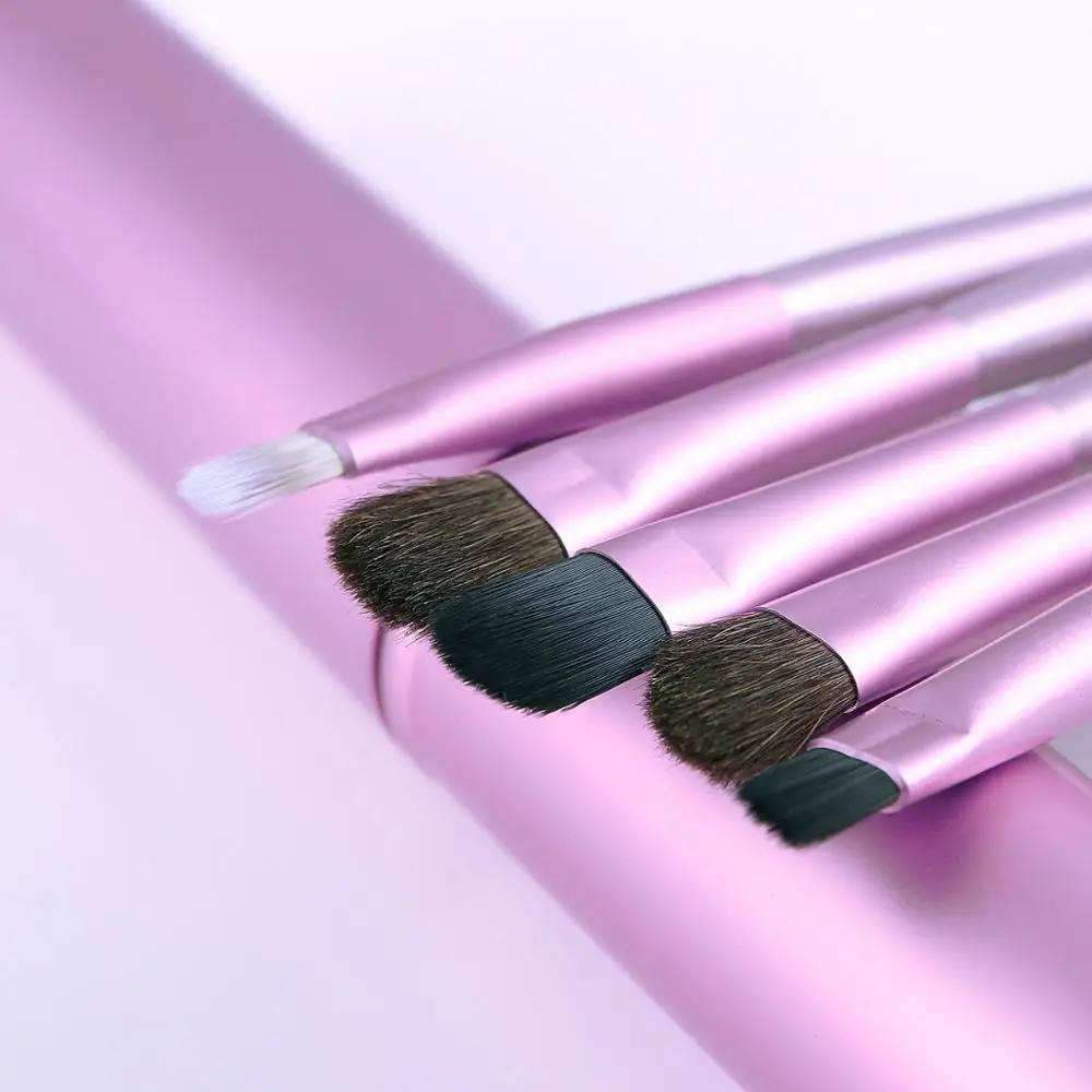 5 шт. мини кисти для макияжа глаз набор путешествий портативные размазывающиеся