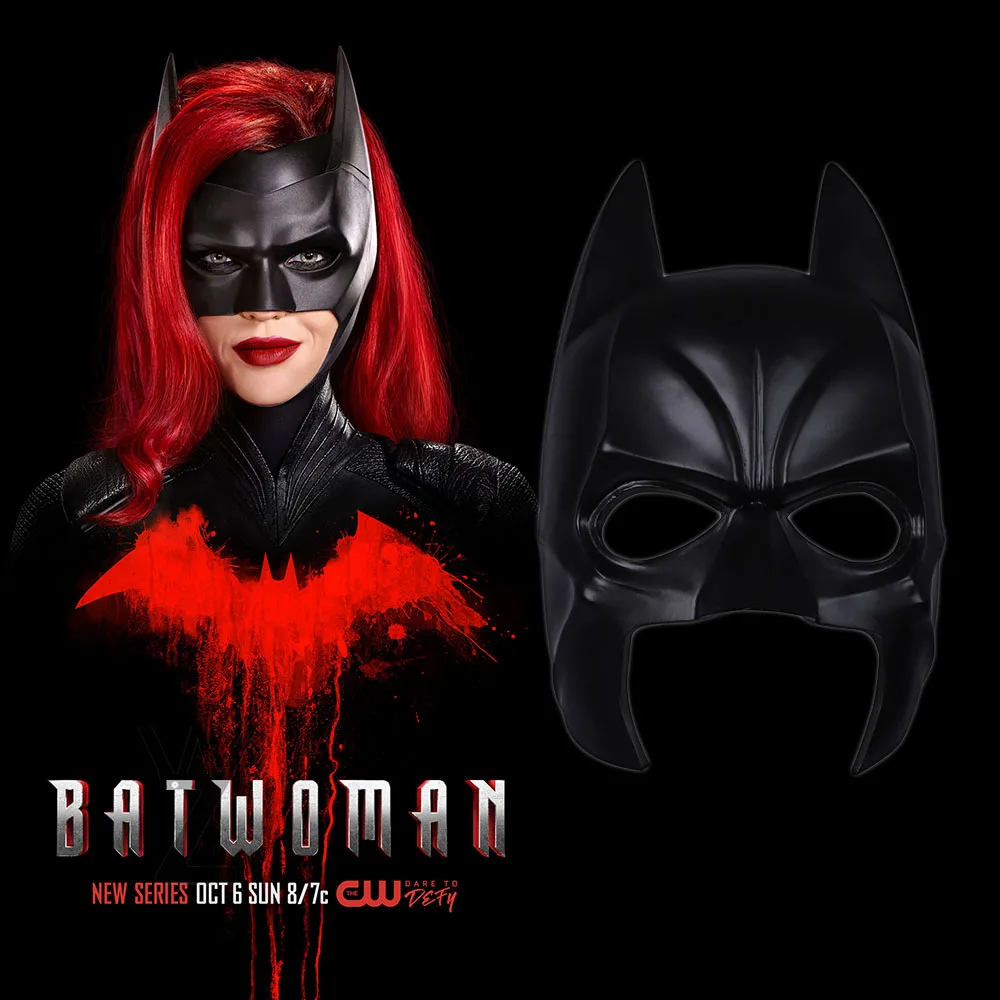 Женская маска на Хэллоуин Batwoman Kate Kane реквизит для косплея аксессуар крутая