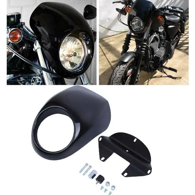 Honhill для Harley Sportster Dyna FX XL 883 1200 мотоциклетная маска на голову фара обтекатель