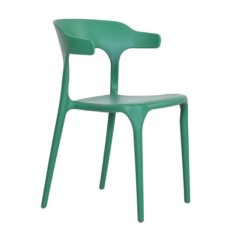

Chair simple home dining chair plastic table and chair stool nordic net red book ins chair cafe leisure croissant chair