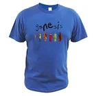 Футболка Genesis с коротким рукавом, простая тенниска из чистого хлопка, европейский размер