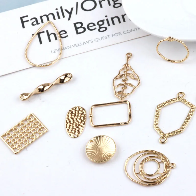 10 шт. модные корейские массивные серьги Геометрические Квадратные круглые для