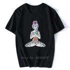 Мужская футболка с надписью Namaste, раздуманная Женская футболка для йоги, буддизма, Подарочная футболка, женская футболка, хлопковые футболки, топы