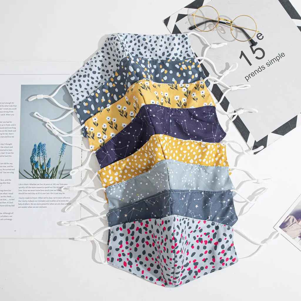 

Хлопковая искусственная печатная деталь, Защитная крышка для ушного крючка Pm2.5, многоразовая, для Хэллоуина, косплея, Mascarilla