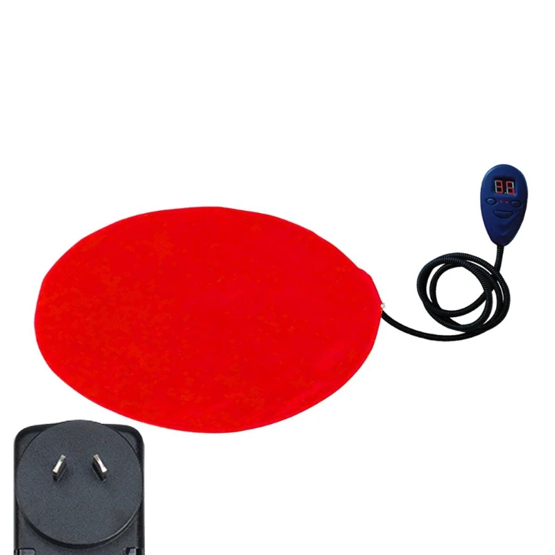 

Safety Pet Cat Dog Electric Heating Pad, Chew Resistant Cord Waterproof Heated Cat Dog Bed Mat F62A