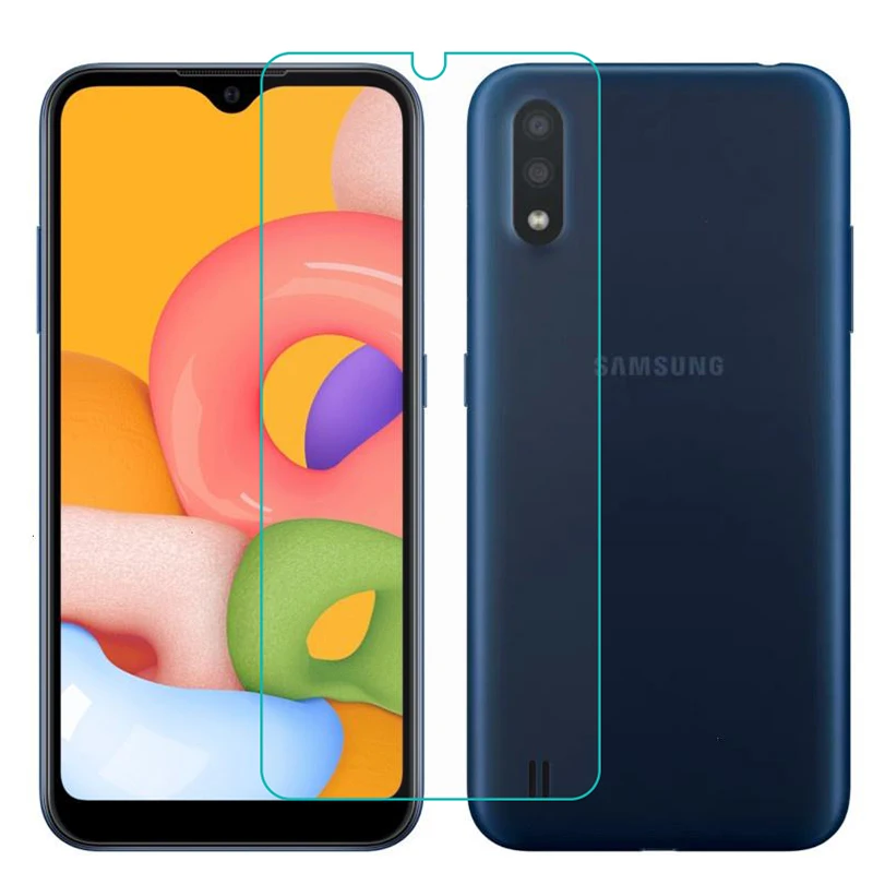

Smartphone 9H Tempered Glass for Samsung Galaxy A01 GLASS Protective Film for SM-A015F Screen Protector cover