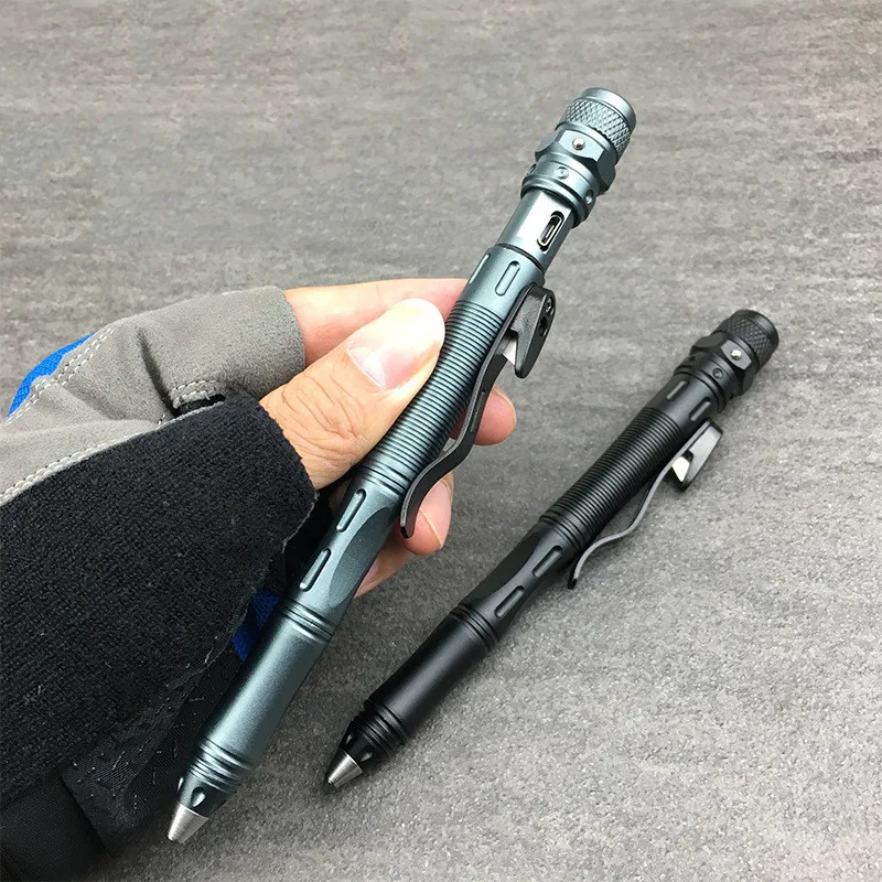 Новинка тактическая ручка для самообороны унисекс перезаряжасветодиодный