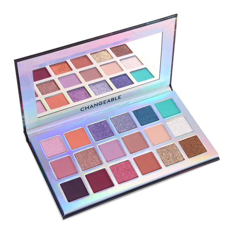 Сменные Пузырьковые туманности 18 цветов Тени для век макияжная палитра масляные