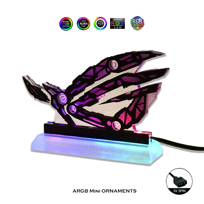 Персонализированные фигурки украшения DIY компьютерный чехол ROG MSI AORUS бренд тема