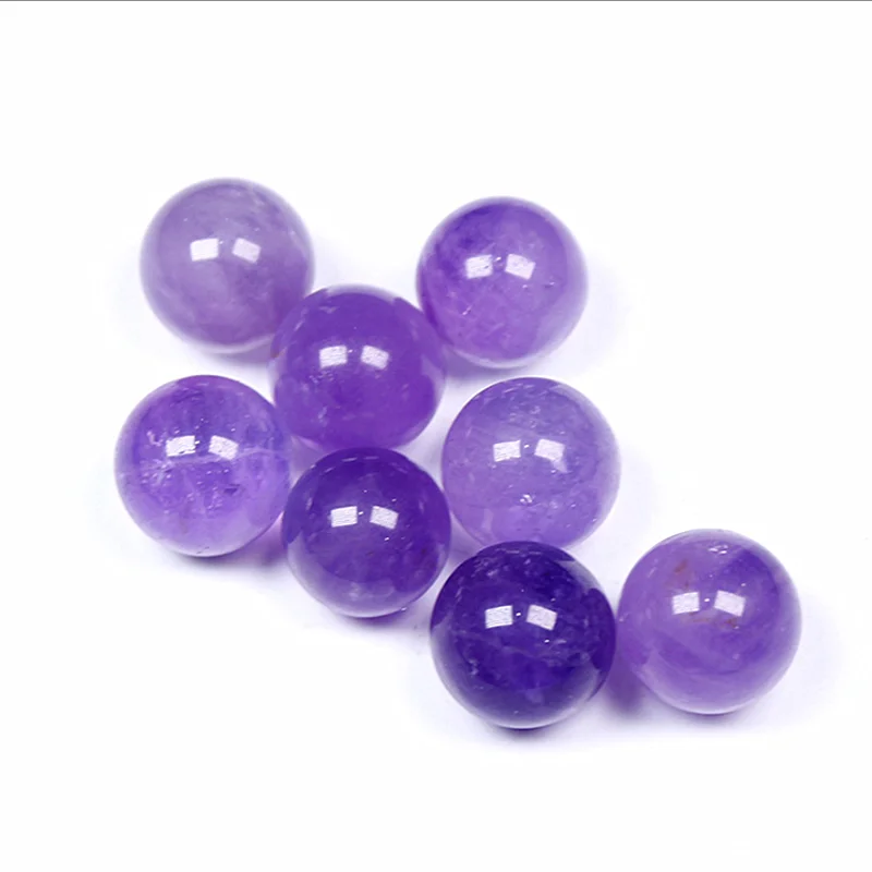 

Natural polished crystal ball mini natural quartz purple amethyst crystal spheres for sale