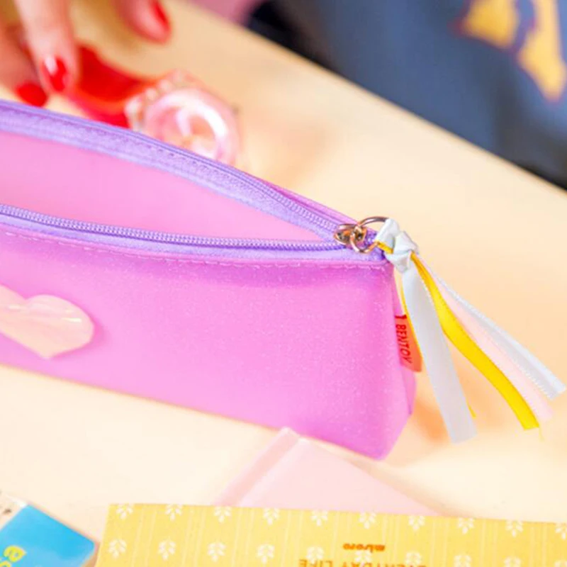 1 шт. милый карандаш из ПВХ в виде сердца|Хранилище для дома и офиса| |