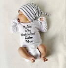 Мой папа-Лучший в мире отец, детские комбинезоны с печатью, осень-весна-зима, комбинезон с длинными рукавами для новорожденных, хлопковый комбинезон