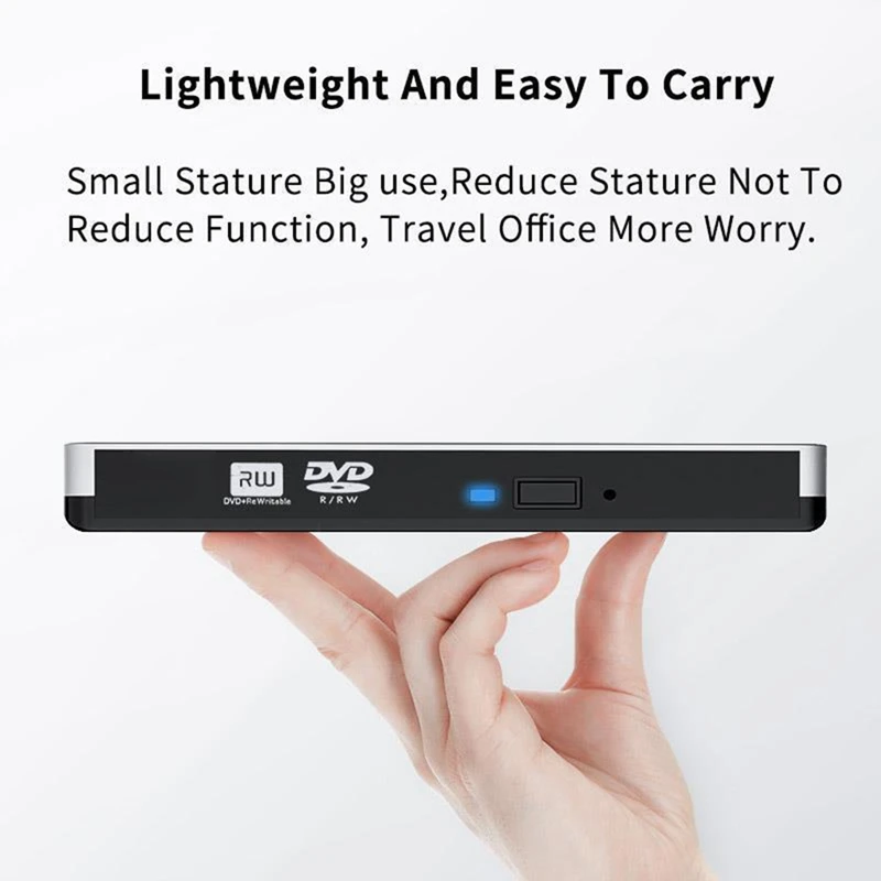 Внешний CD DVD привод USB 3 0 ультратонкий проигрыватель для ноутбука Mac настольного ПК WINXP WIN7 / 8/10 MAC OS VISATA|Боксы