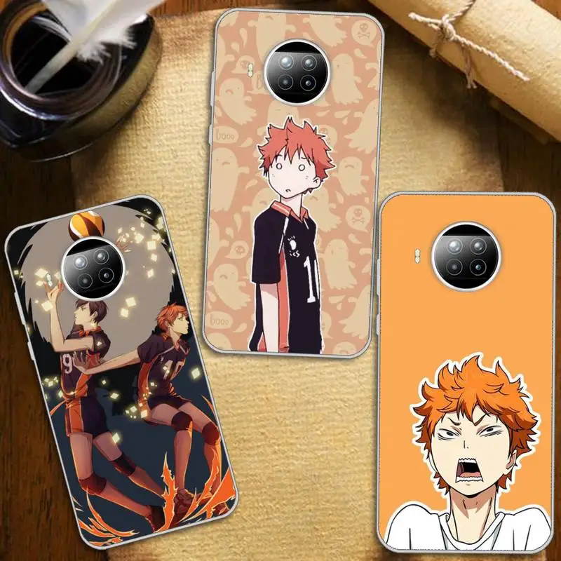 

Haikyuu Hinata attacks Anime Phone Case Transparent Clear for Xiaomi Redmi note 10 t 8 9 pro lite 11