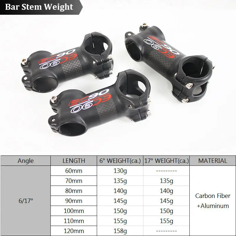EC90 31 8 мм Potencia MTB стержень из углеродного волокна подъемный для руля велосипеда 6