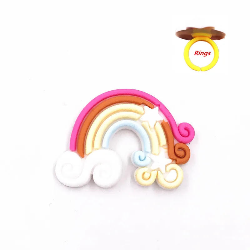 1 шт. радужные кольца для пальцев с персонажами из мультфильмов аниме Волшебная
