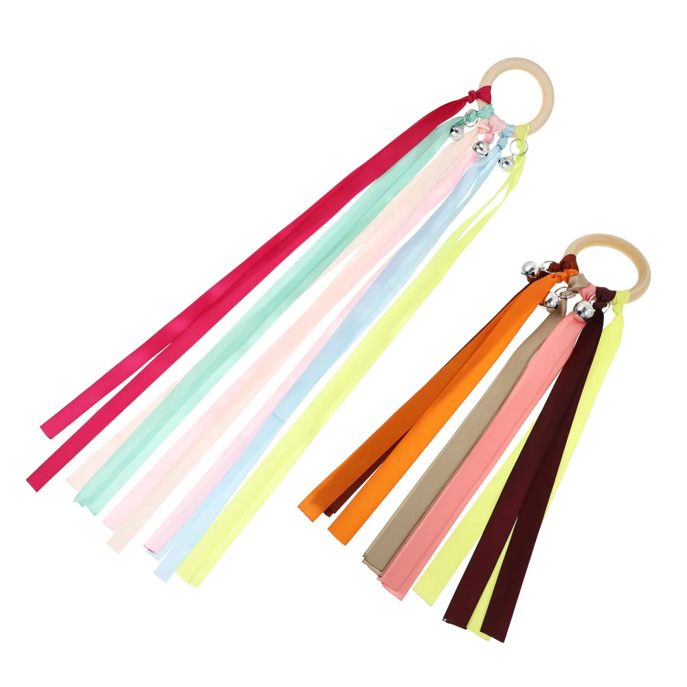 

2pcs Baby Toys Streamers Rainbow Ribbon Toys Kids Early Educational Toys
