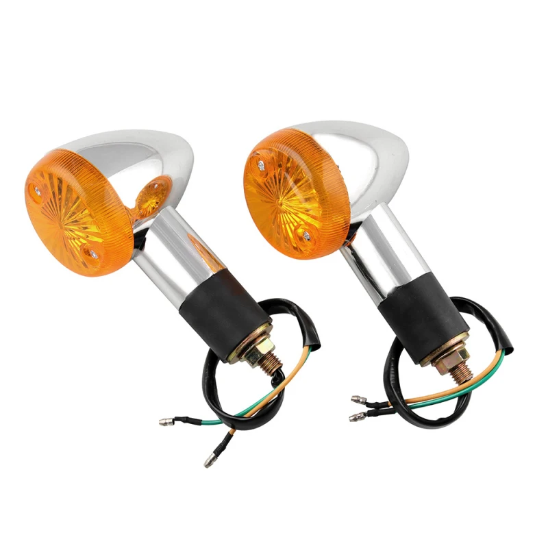 12V 3000K Янтарный Пуля мотоцикл указатель поворота Indicatorsmini мигающего светового
