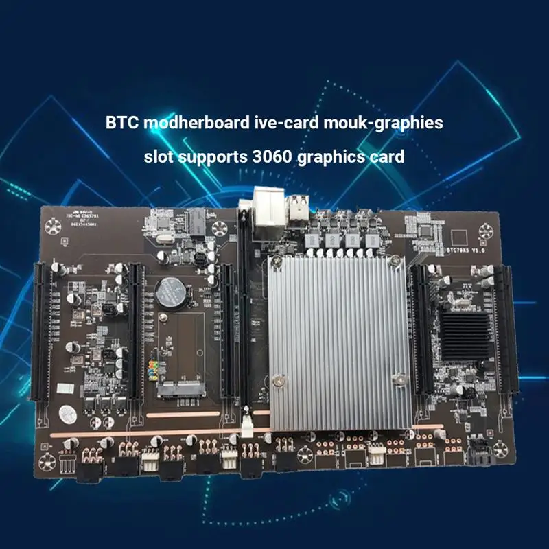 Разъем для материнской платы X79-H61 LGA 2011 майнинга ЦПУ 5 слотов PCIe PCI-E Express 3 0 X8 DDR3