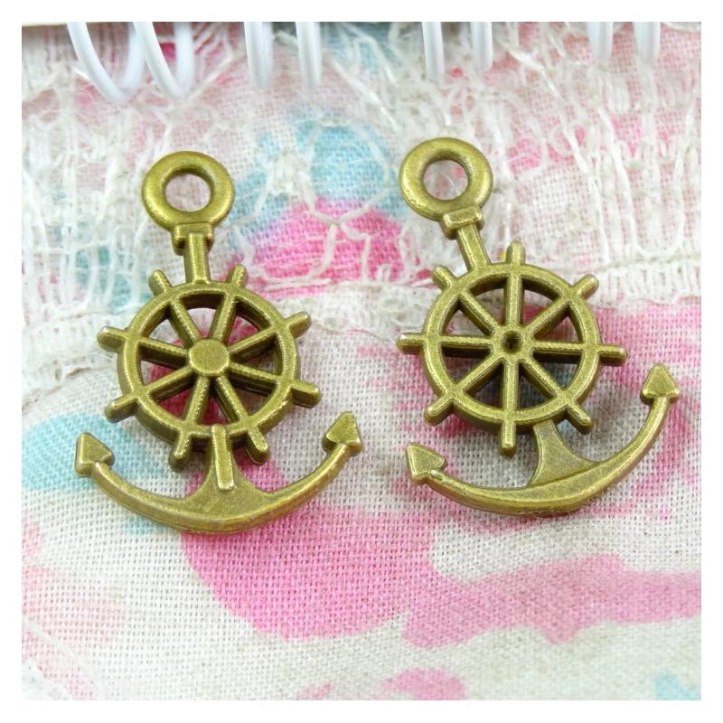 

80pcs 21*14MM Antique Bronze Plated Anchor Charms Pendant For DIY Necklace Bracelet Jewelry Accessories