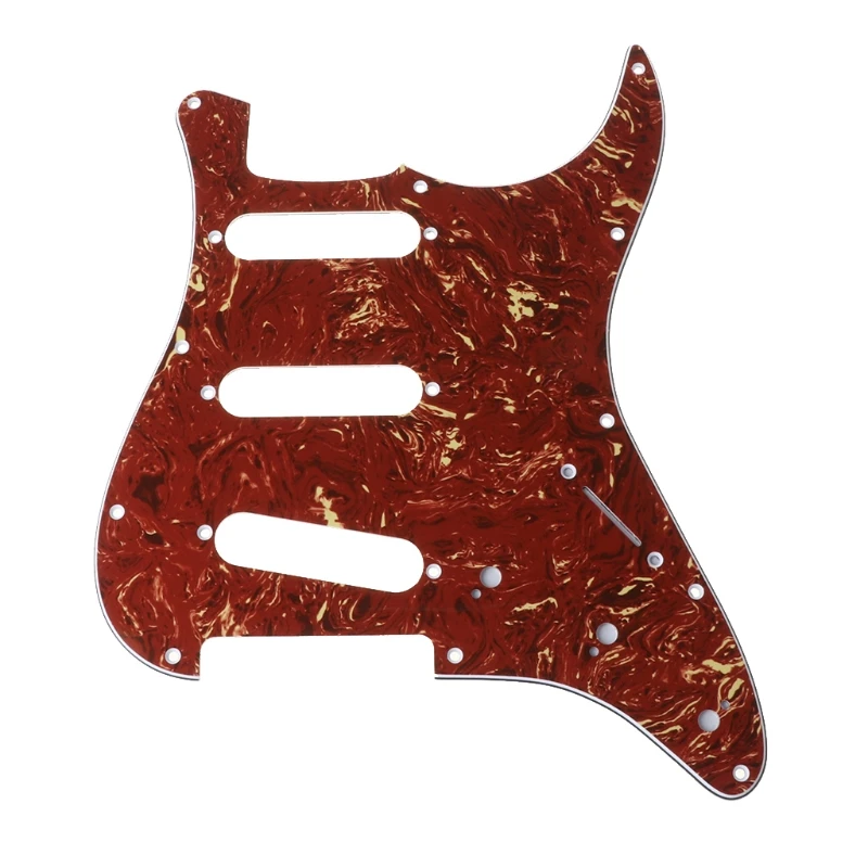 

Red Tortoise Shell Pickguard 3 Ply Scratch Plates For Precision Bass PB Guitar H053