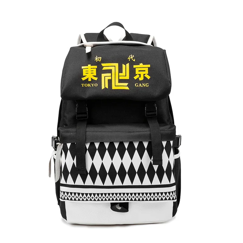 

Anime Tokyo Revengers Casual Backpack Student Schoolbag Shoulder Bags Anime Print Travel Bags Black Computer Book Bags Mochila
