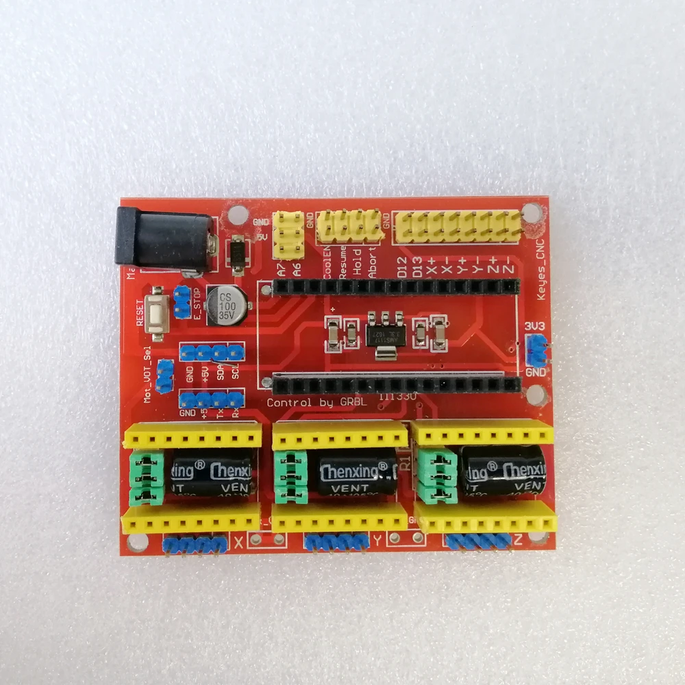 Плата Расширительная grbl shield cnc V4 контроллер совместимый с arduino Nano V3 для лазерного