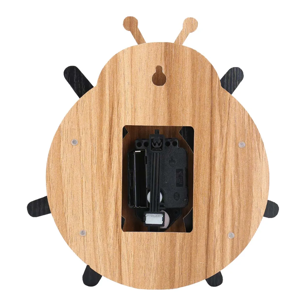 Cartoon Animal Clock Swinging Ladybug Wooden Wall for Kids Room Living Home Decor | Дом и сад