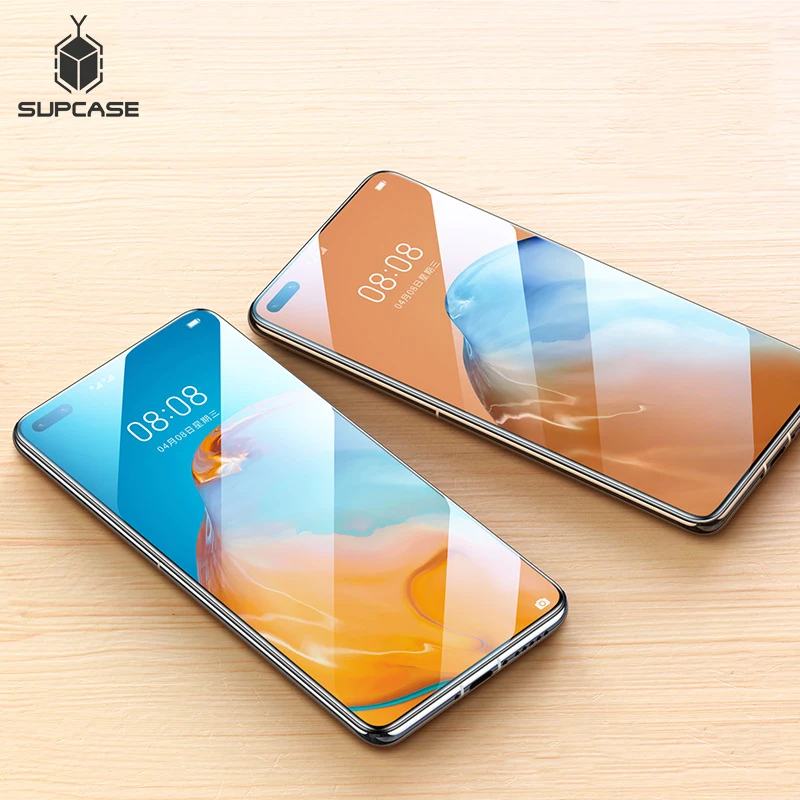 supcase 3d tempered glass screen protector for huawei p40p40 pro full cover curved edge clear screen protector protective film free global shipping