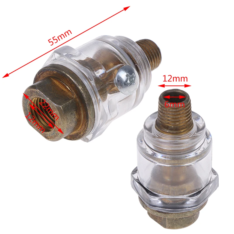 

Hardware Oiler Lubricator Of 1/4" BSP Mini In-Line Oiler Lubricator For Pneumatic Tool & Air Compressor Pipe