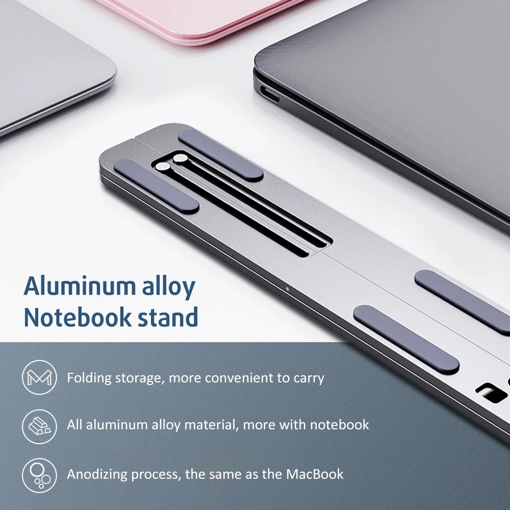 Подставка для ноутбука настольная подъемная полка портативный кронштейн MacBook с